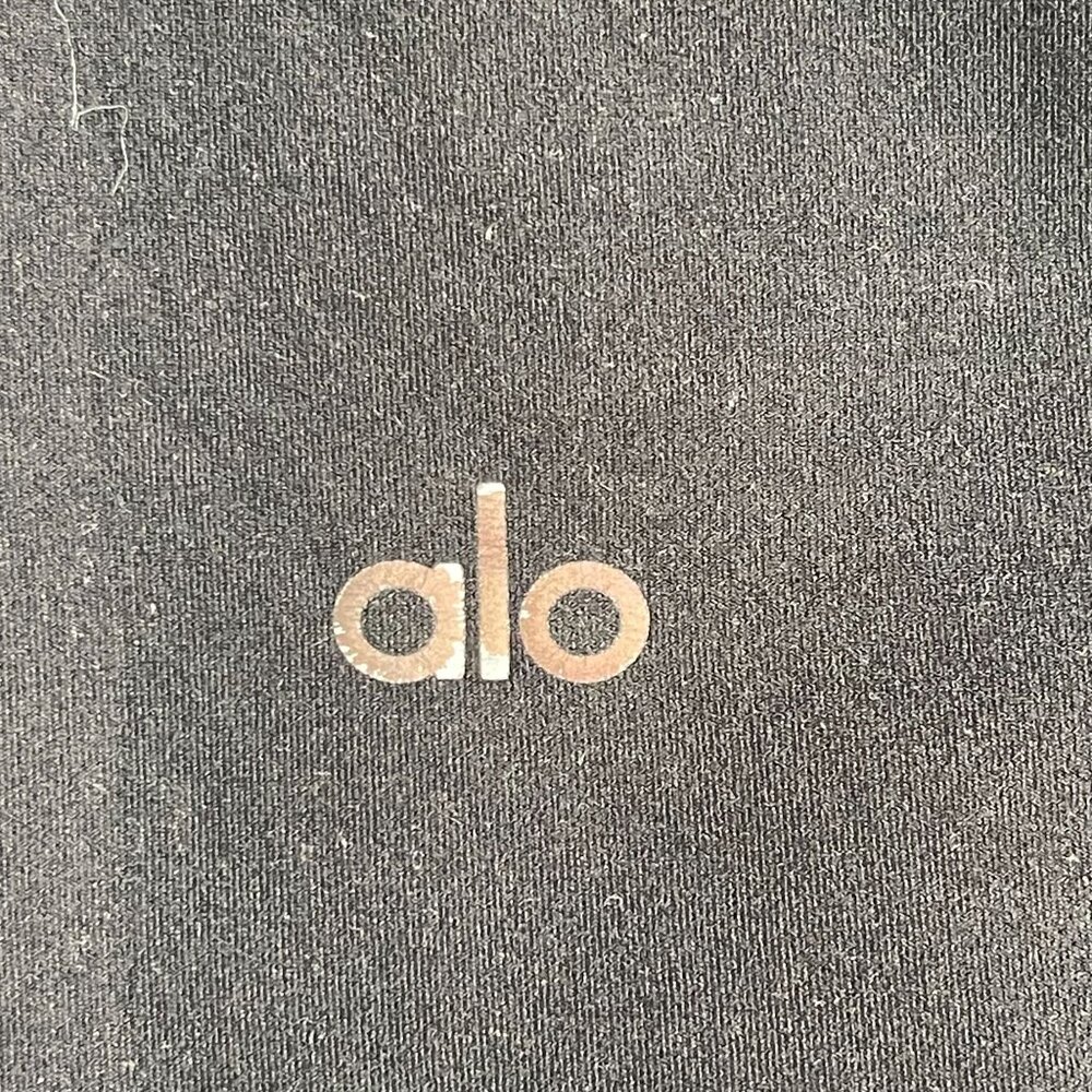 Alo Women's Black Mid-Rise Cropped Leggings Size Small - Picture 4 of 8